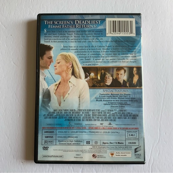 Basic Instinct 2 DVD - Picture 3 of 3